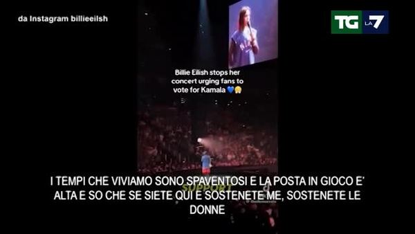 Billie Eilish Supporta Kamala Harris E Invita A Votare Per Lei Video