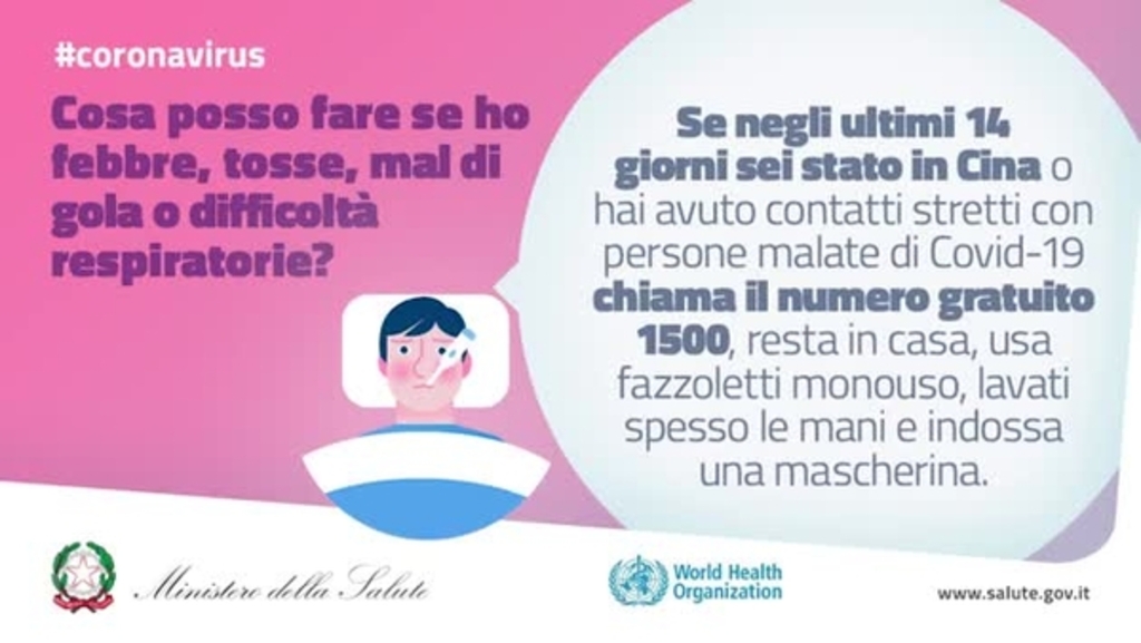 coronavirus cosa posso fare se ho febbre tosse mal di gola o difficolta respiratorie