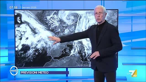 Le previsioni meteo di Paolo Sottocorona di oggi