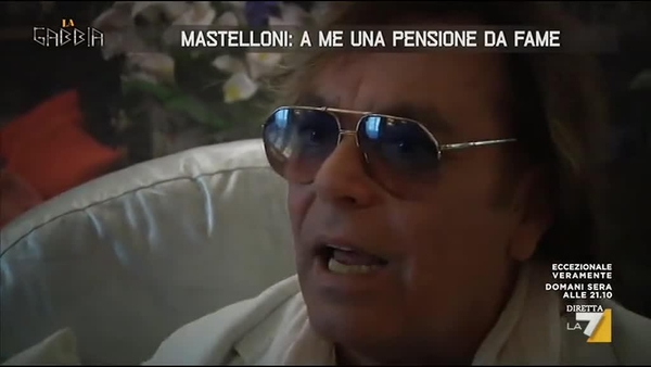 Mastelloni: 'A me una pensione da fame'