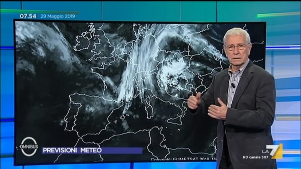 Le previsioni del tempo del 29 maggio