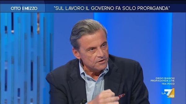 scontro gruber: meloni a otto e mezzo