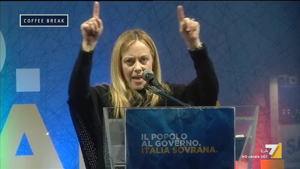 Giorgia Meloni: 'Andiamo a far vincere il popolo italiano'