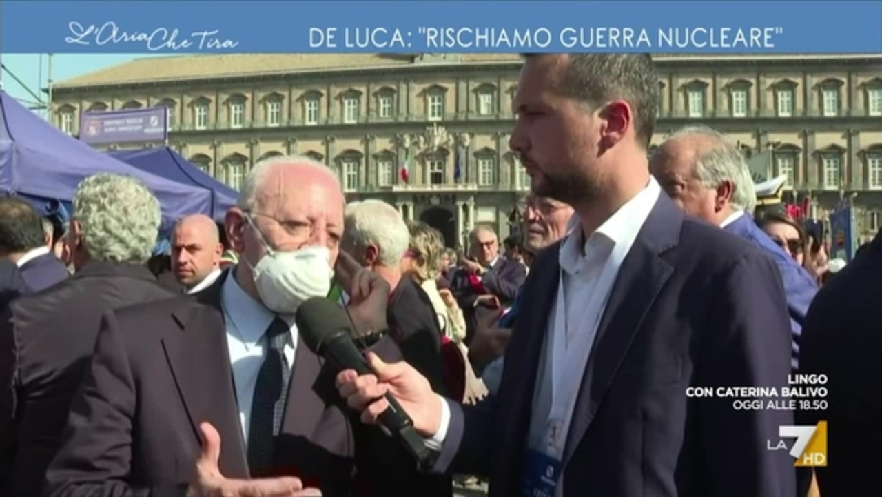 Manifestazione per la pace a Napoli, Vincenzo De Luca: 