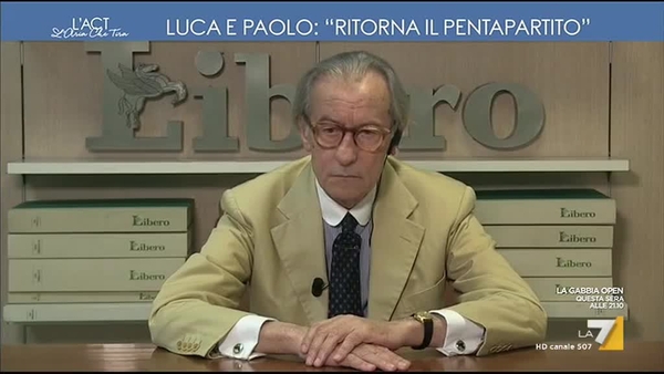 Feltri (Libero): 'Sono grato a Berlusconi, è un genio'