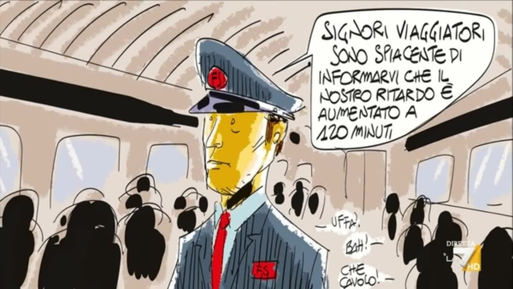 Il cartoon del Genio Makkox: Peccato. Quel treno l'hai perso