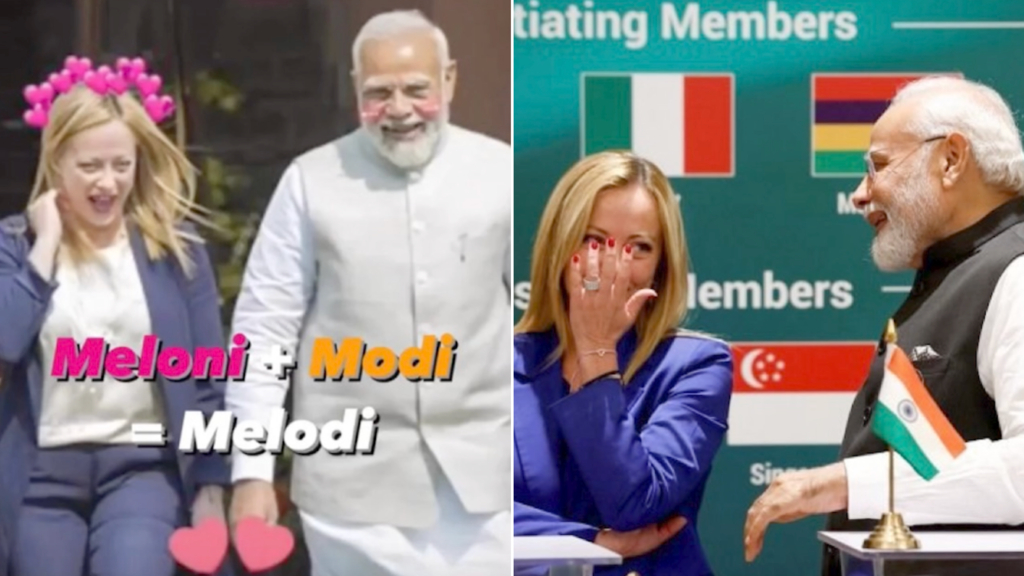 Giorgia Meloni E Narendra Modi Una Nuova Coppia Gli Indiani Fantasticano Con Video E Meme La7