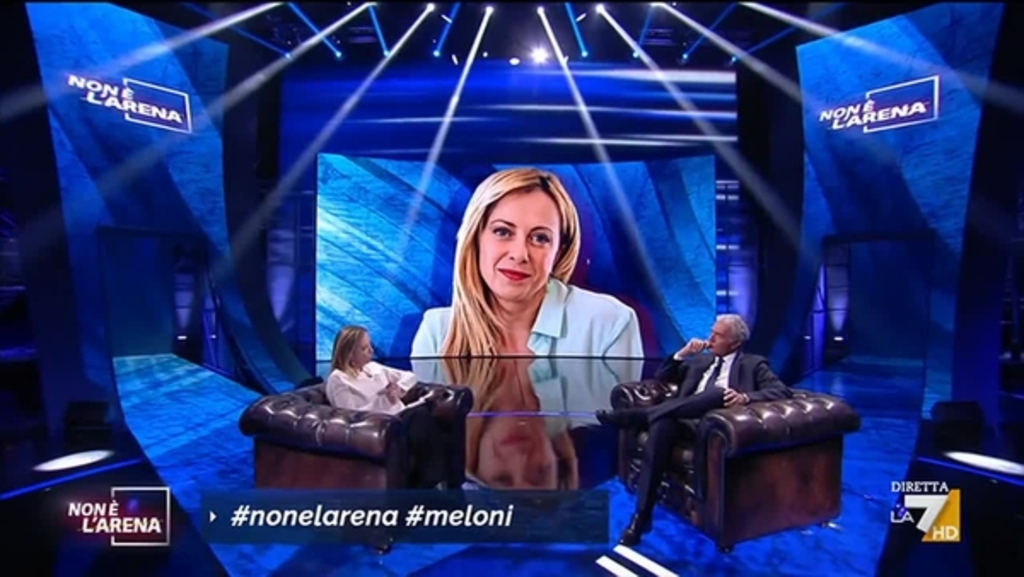 Non è l'Arena, l'intervista integrale a Giorgia Meloni
