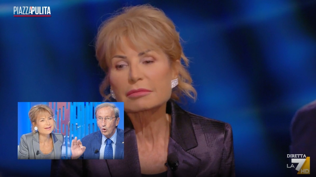 Lilli Gruber commenta lo scontro con Fini a Otto e mezzo | LA7