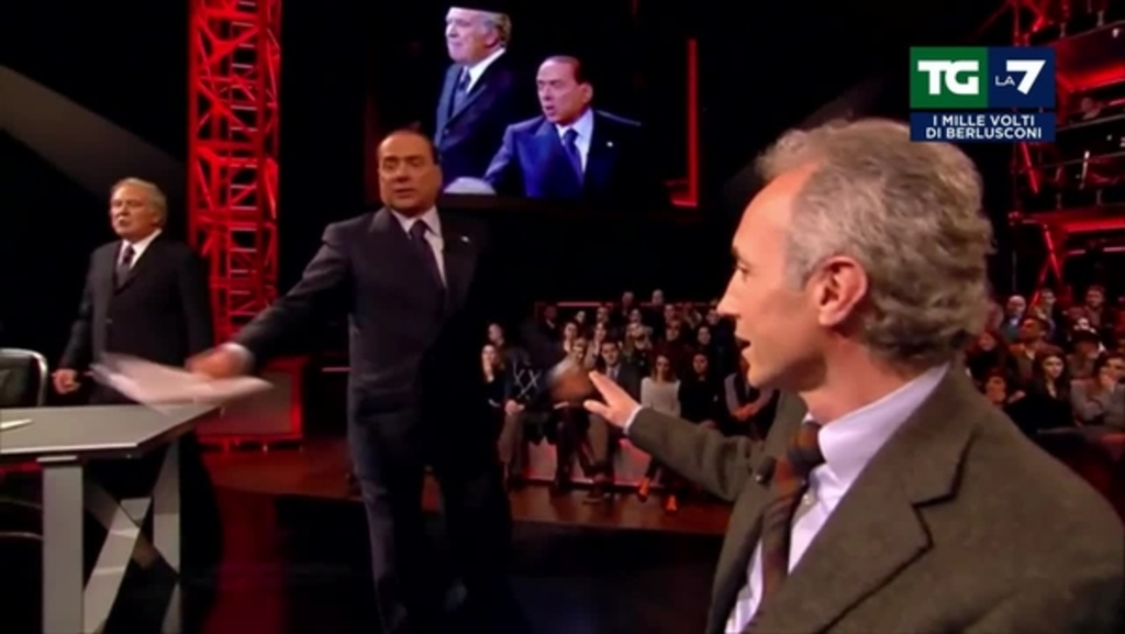 Quando Berlusconi pulì la sedia di Travaglio da Santoro la storica