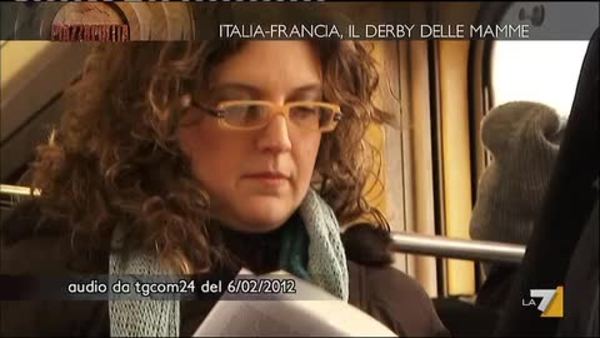 PIAZZAPULITA - 10/02/2012 : ITALIA - FRANCIA, IL DERBY DELLE MAMME - LA7.it