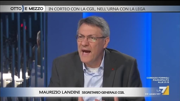 Maurizio Landini: "Rischio di una svolta autoritaria" | LA7