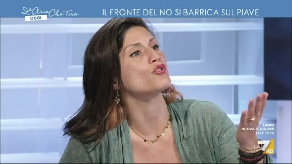 Scontro tra l'attivista di Ultima Generazione Miriam Falco e Fabio Dragoni:  Bisogna abbassare le temperature, Una cagnara