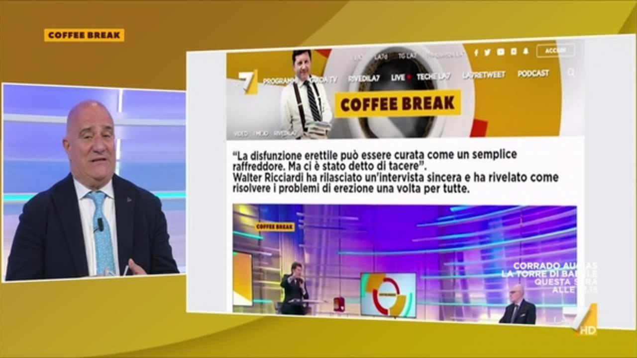 Fake news a Coffee Break: il prof. Ricciardi, Andrea Pancani e la ...