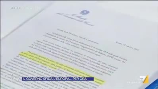 Giacalone: 'Bocciatura della UE non scontata'. E legge la lettera di Tria