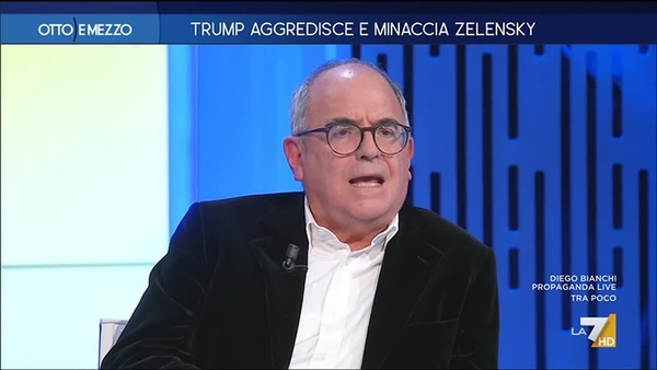 Trump aggredisce e minaccia Zelensky - Otto e Mezzo - Puntata del 28/2/2025
