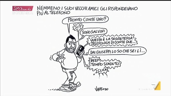 L Aria Di Domenica La Vignetta Di Vauro Contro Matteo Salvini E Il Suo Privato La Replica Stizzita Di Myrta Merlino Libero Quotidiano