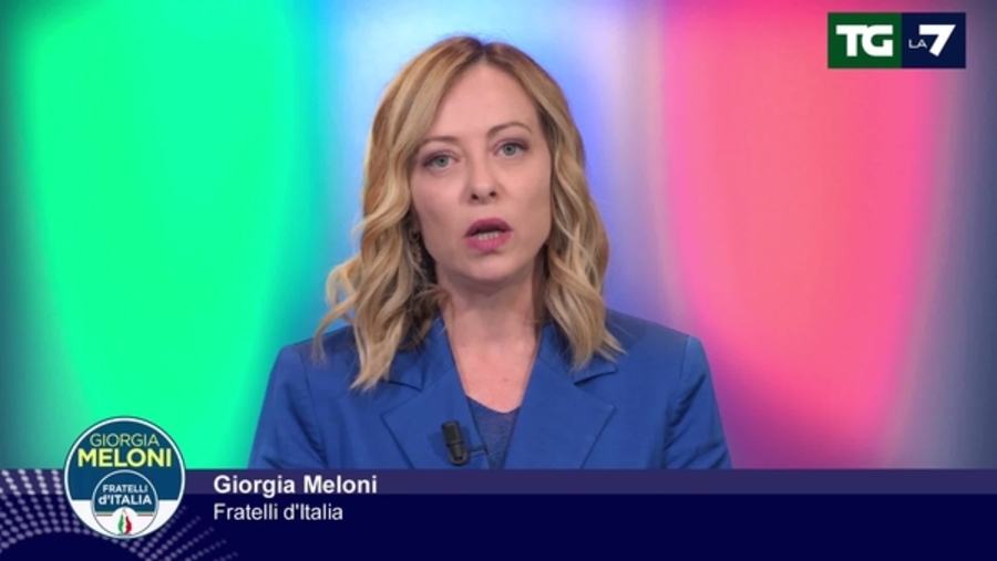 Il videomessaggio di Meloni (che punge La7) | TG LA7